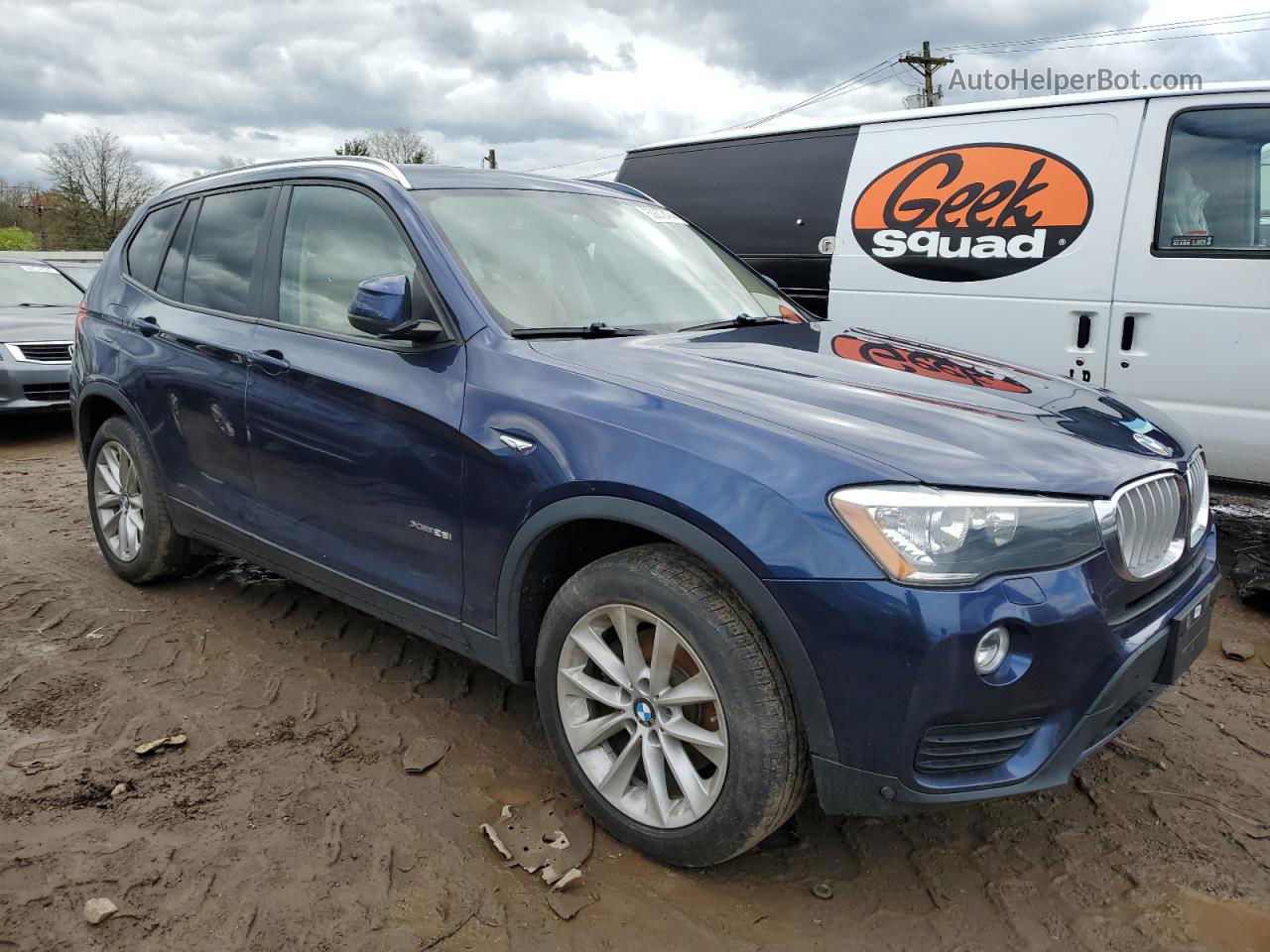 2016 Bmw X3 Xdrive28i Blue vin: 5UXWX9C50G0D80471