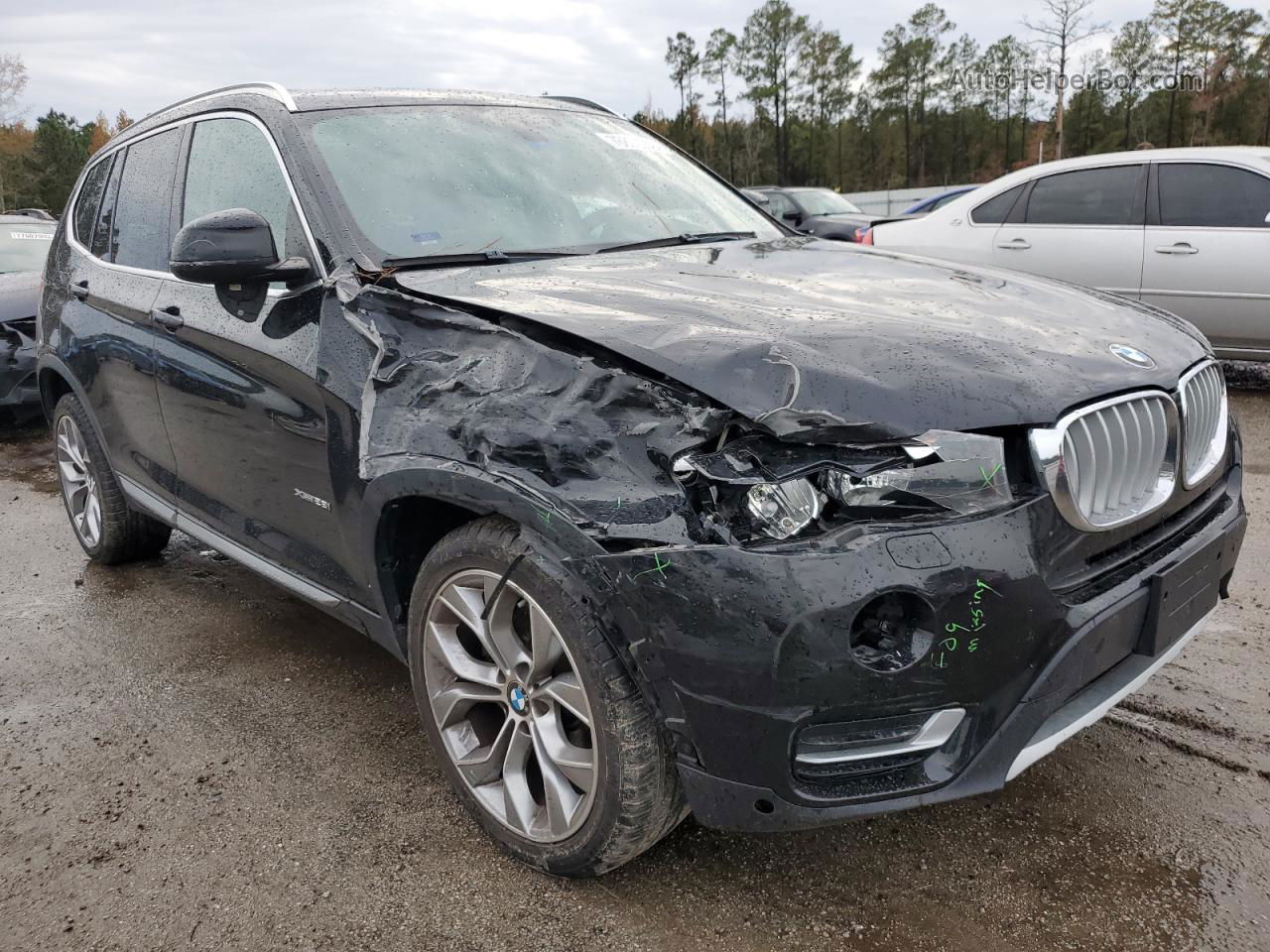 2016 Bmw X3 Xdrive28i Black vin: 5UXWX9C50G0D82740