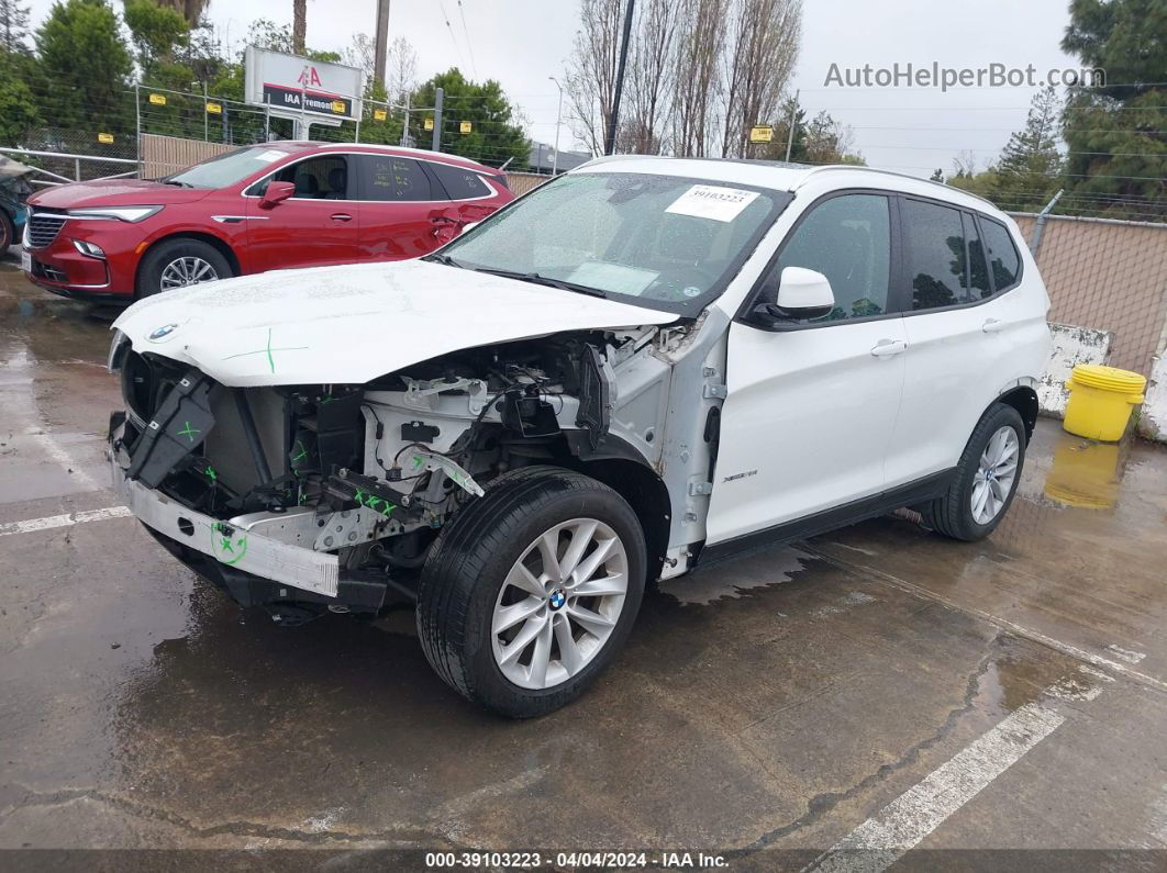 2016 Bmw X3 Xdrive28i White vin: 5UXWX9C50G0D82883