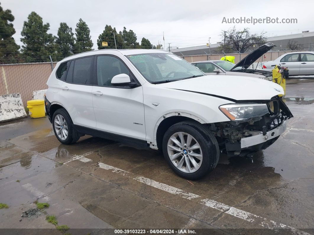 2016 Bmw X3 Xdrive28i White vin: 5UXWX9C50G0D82883