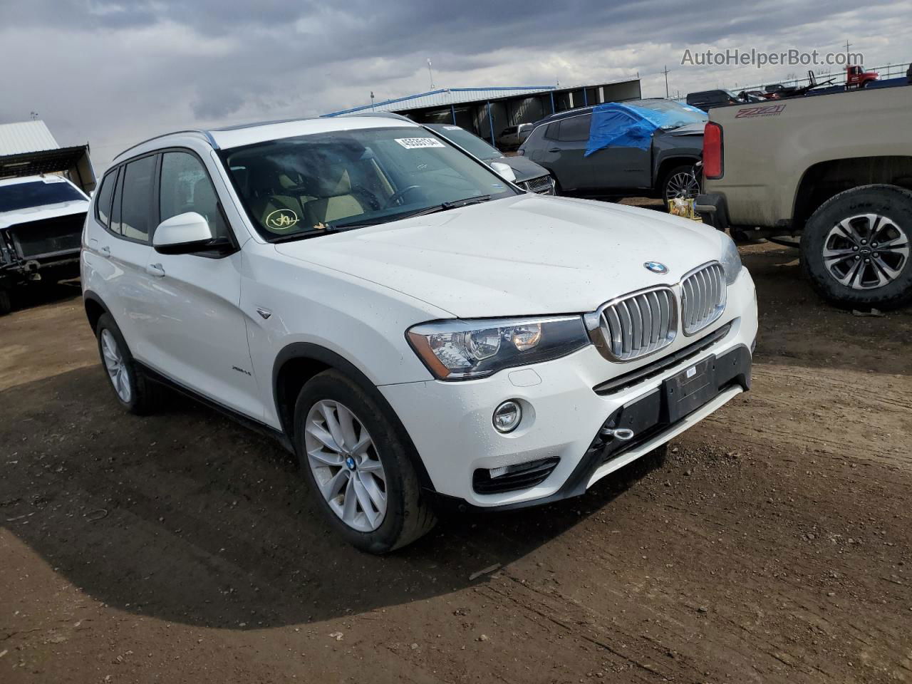 2016 Bmw X3 Xdrive28i White vin: 5UXWX9C50G0D83628