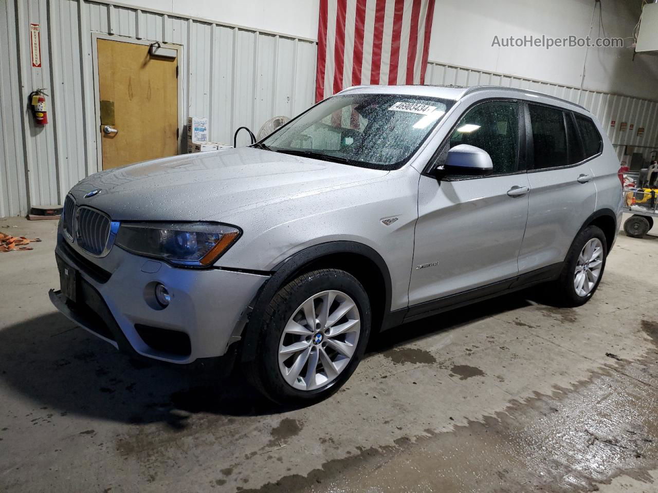 2016 Bmw X3 Xdrive28i Серый vin: 5UXWX9C50G0D84343