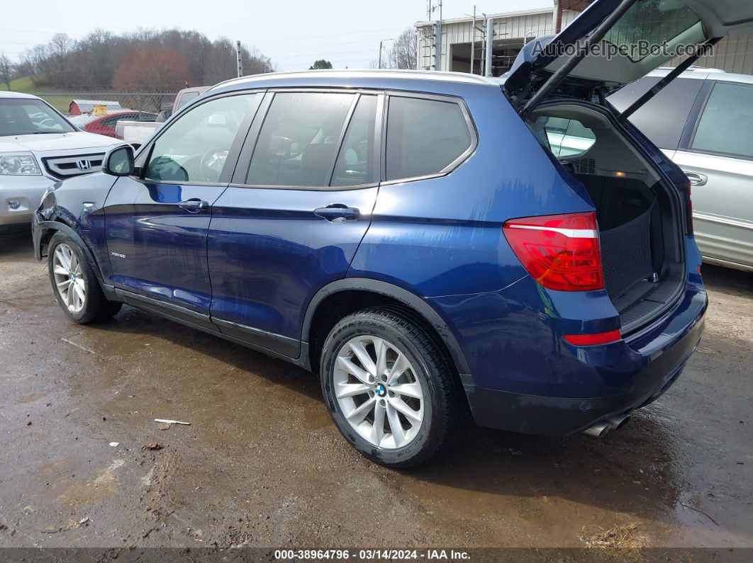 2016 Bmw X3 Xdrive28i Blue vin: 5UXWX9C50G0D87632