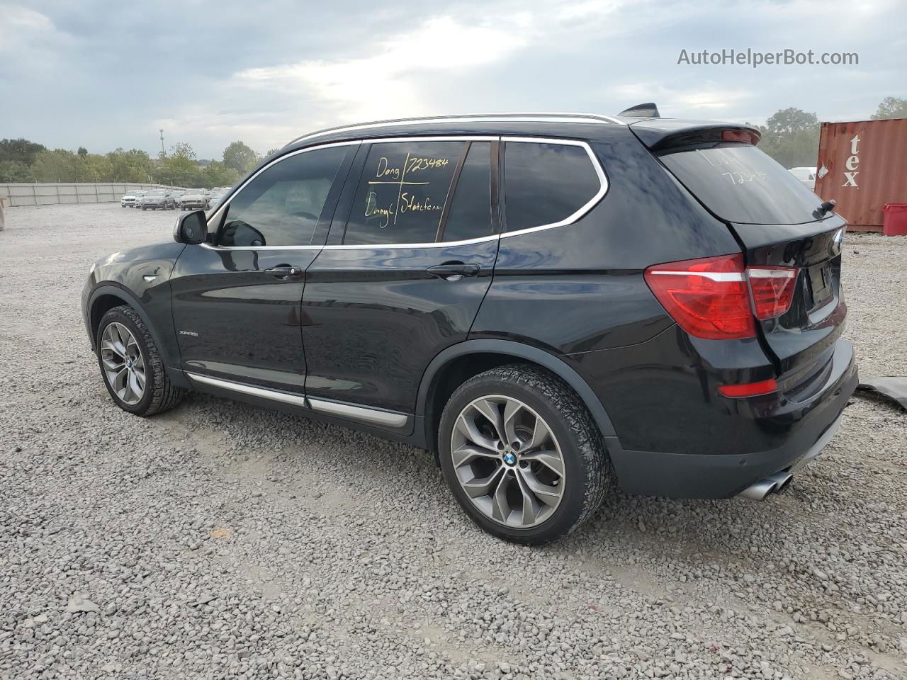 2016 Bmw X3 Xdrive28i Black vin: 5UXWX9C50G0D89641