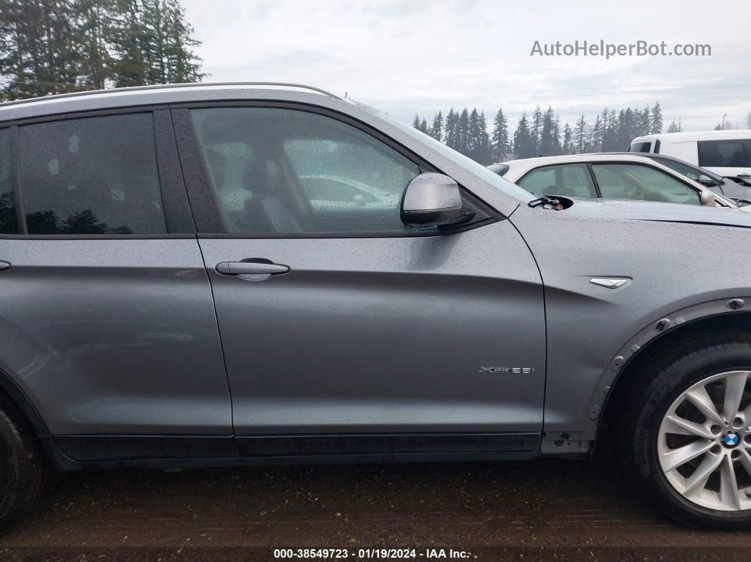 2016 Bmw X3 Xdrive28i Gray vin: 5UXWX9C50G0D90661