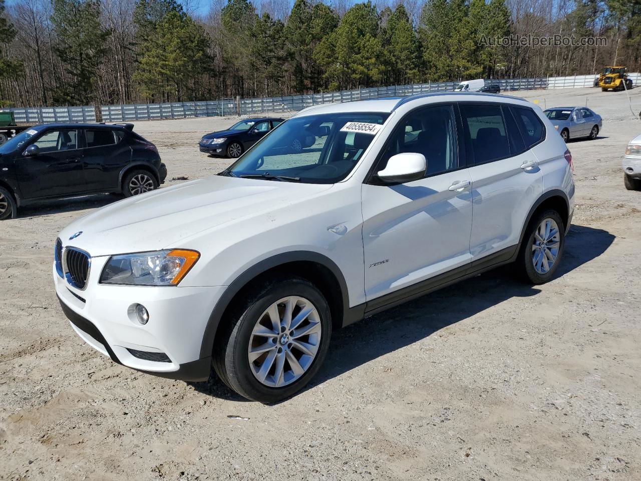 2013 Bmw X3 Xdrive28i White vin: 5UXWX9C51D0A09847