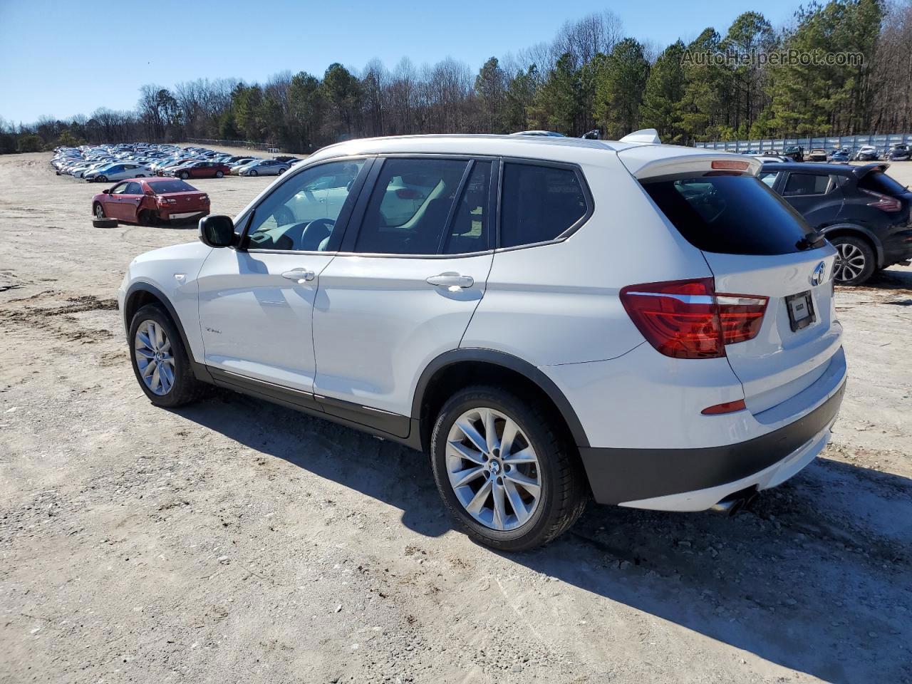 2013 Bmw X3 Xdrive28i White vin: 5UXWX9C51D0A09847