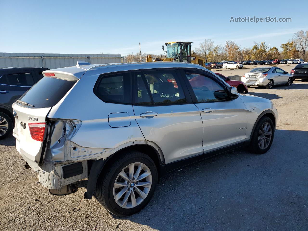 2013 Bmw X3 Xdrive28i Серебряный vin: 5UXWX9C51D0A11050