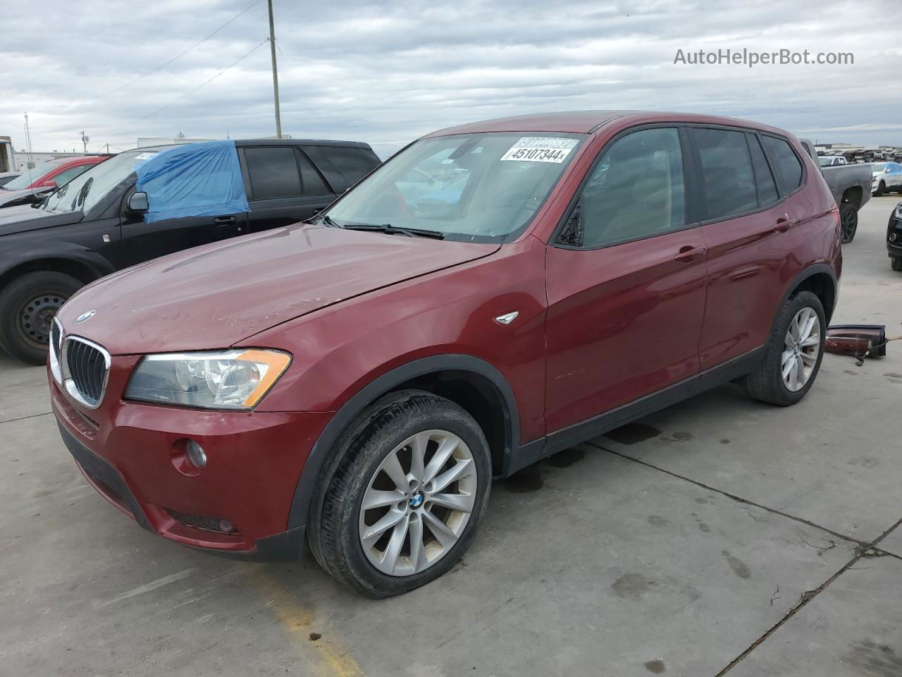 2013 Bmw X3 Xdrive28i Burgundy vin: 5UXWX9C51D0A12764