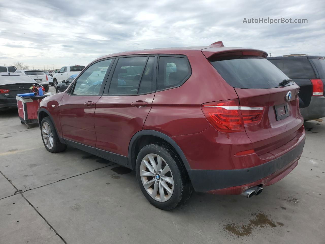 2013 Bmw X3 Xdrive28i Burgundy vin: 5UXWX9C51D0A12764