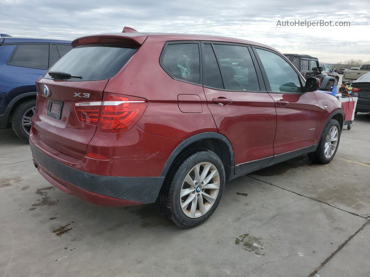 2013 Bmw X3 Xdrive28i Burgundy vin: 5UXWX9C51D0A12764