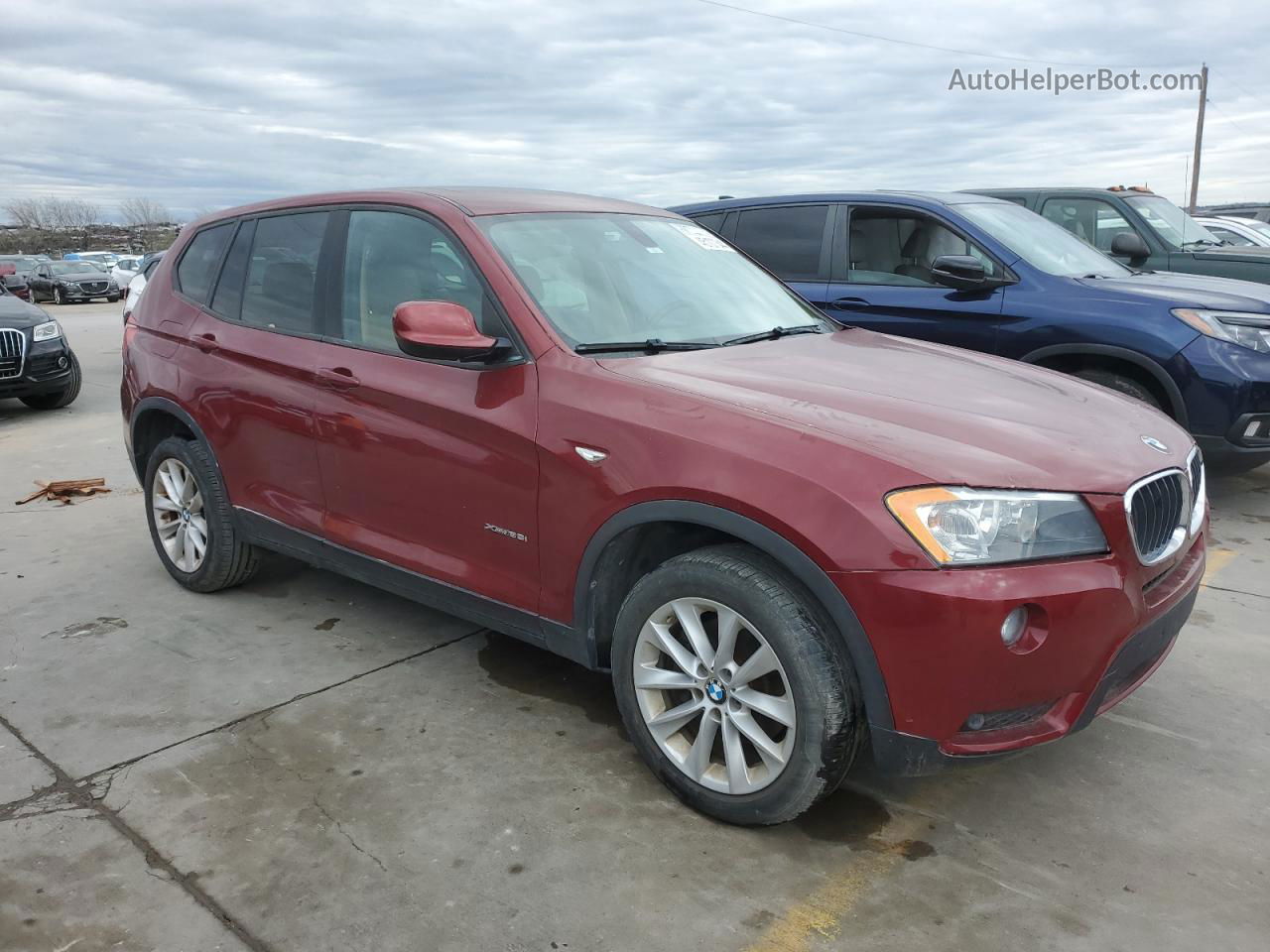 2013 Bmw X3 Xdrive28i Burgundy vin: 5UXWX9C51D0A12764