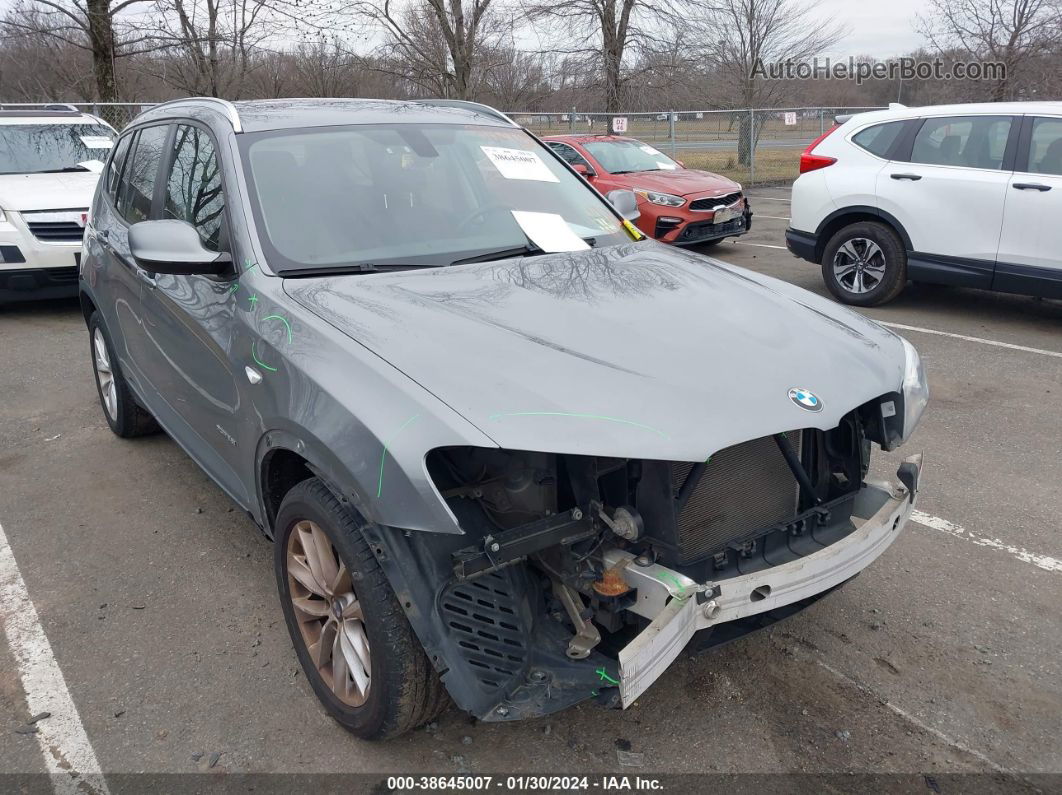 2013 Bmw X3 Xdrive28i Gray vin: 5UXWX9C51D0A15261