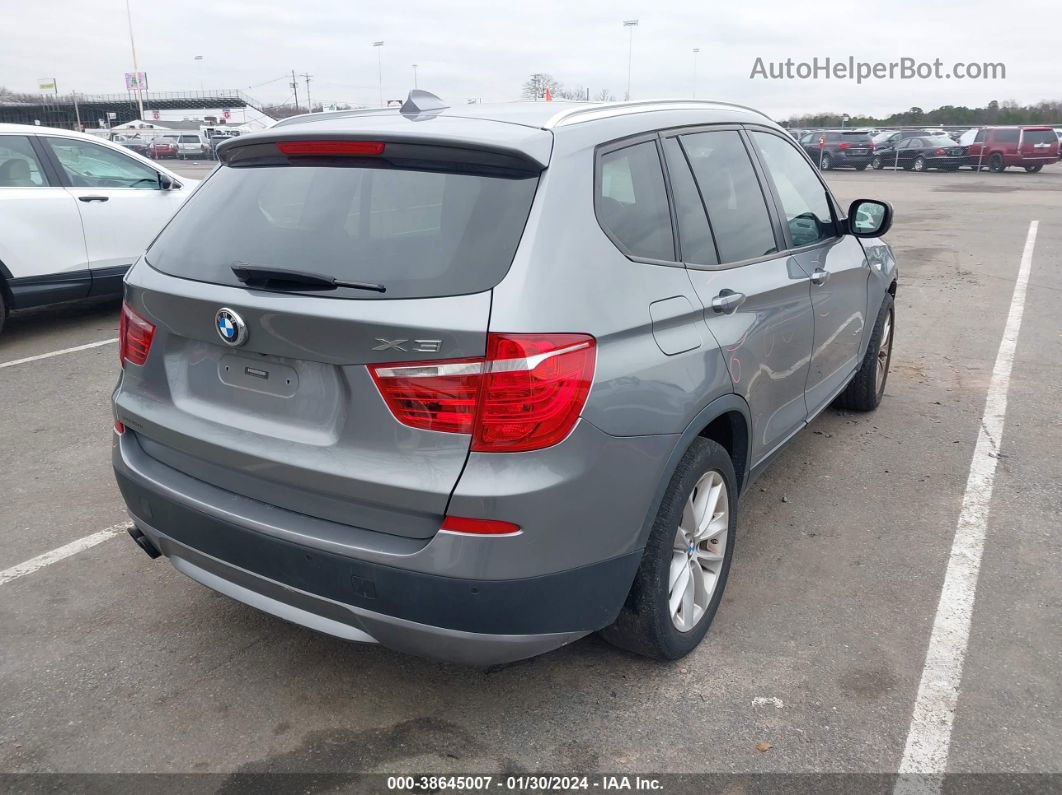 2013 Bmw X3 Xdrive28i Gray vin: 5UXWX9C51D0A15261