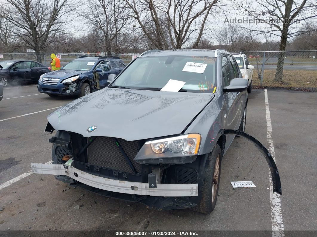 2013 Bmw X3 Xdrive28i Gray vin: 5UXWX9C51D0A15261