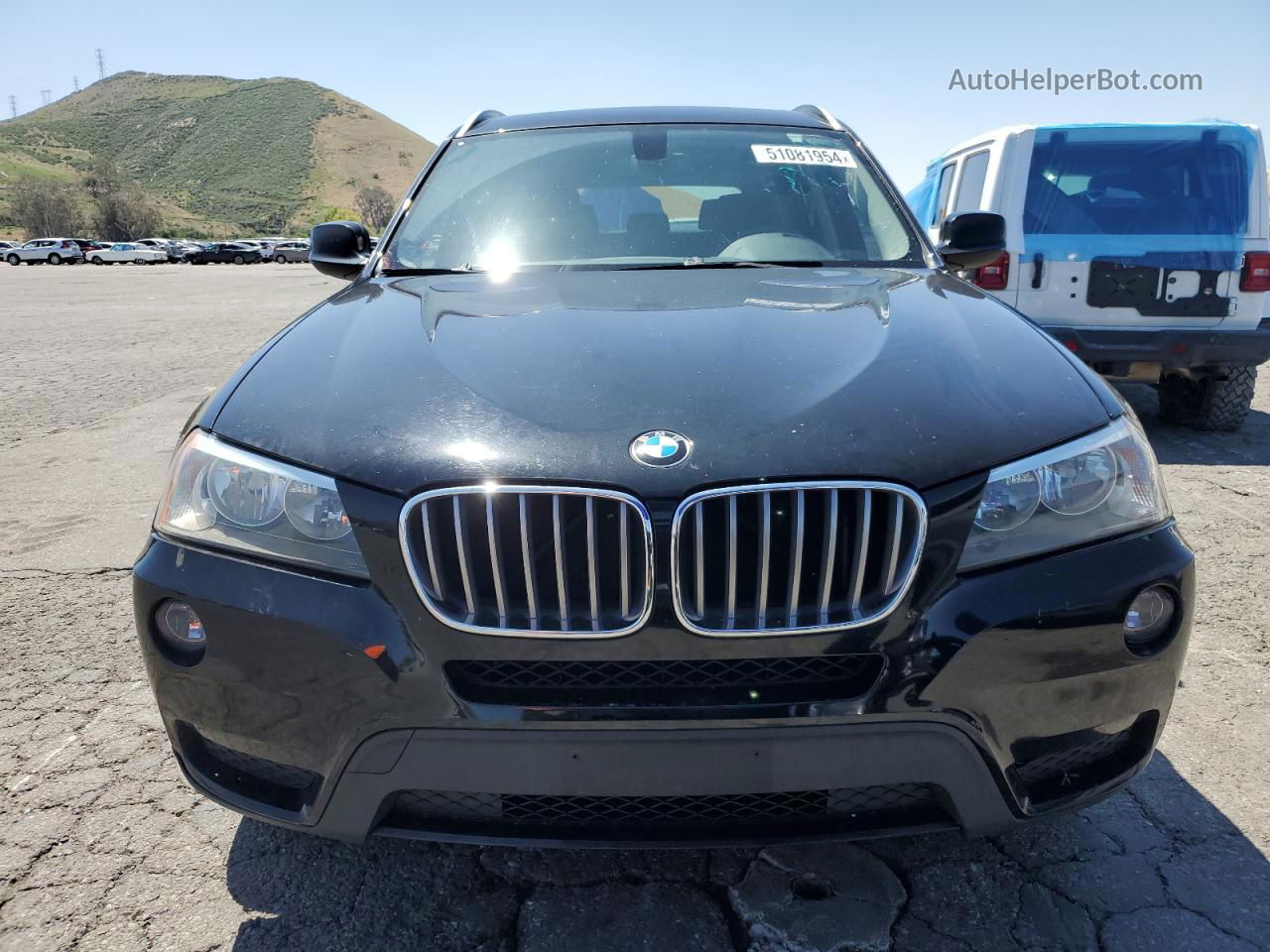 2013 Bmw X3 Xdrive28i Black vin: 5UXWX9C51D0A17897