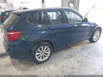 2013 Bmw X3 Xdrive28i Blue vin: 5UXWX9C51D0D00803