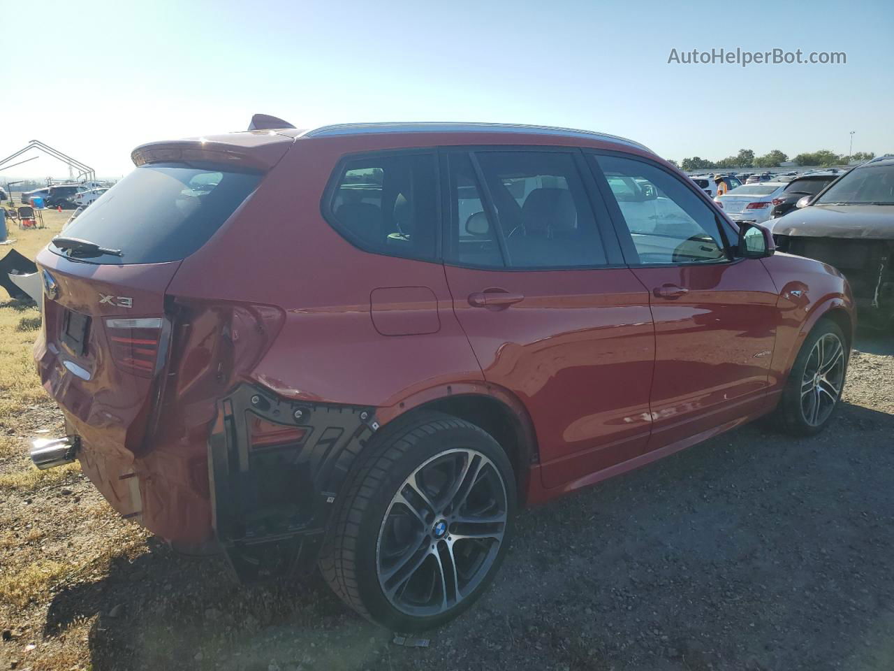 2016 Bmw X3 Xdrive28i Red vin: 5UXWX9C51G0D63629