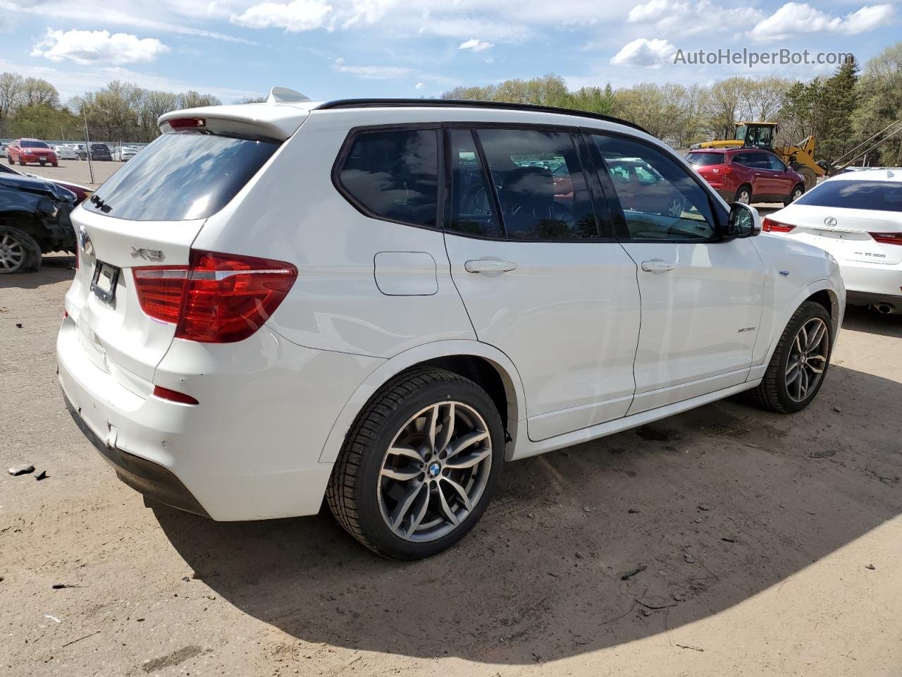 2016 Bmw X3 Xdrive28i White vin: 5UXWX9C51G0D64845