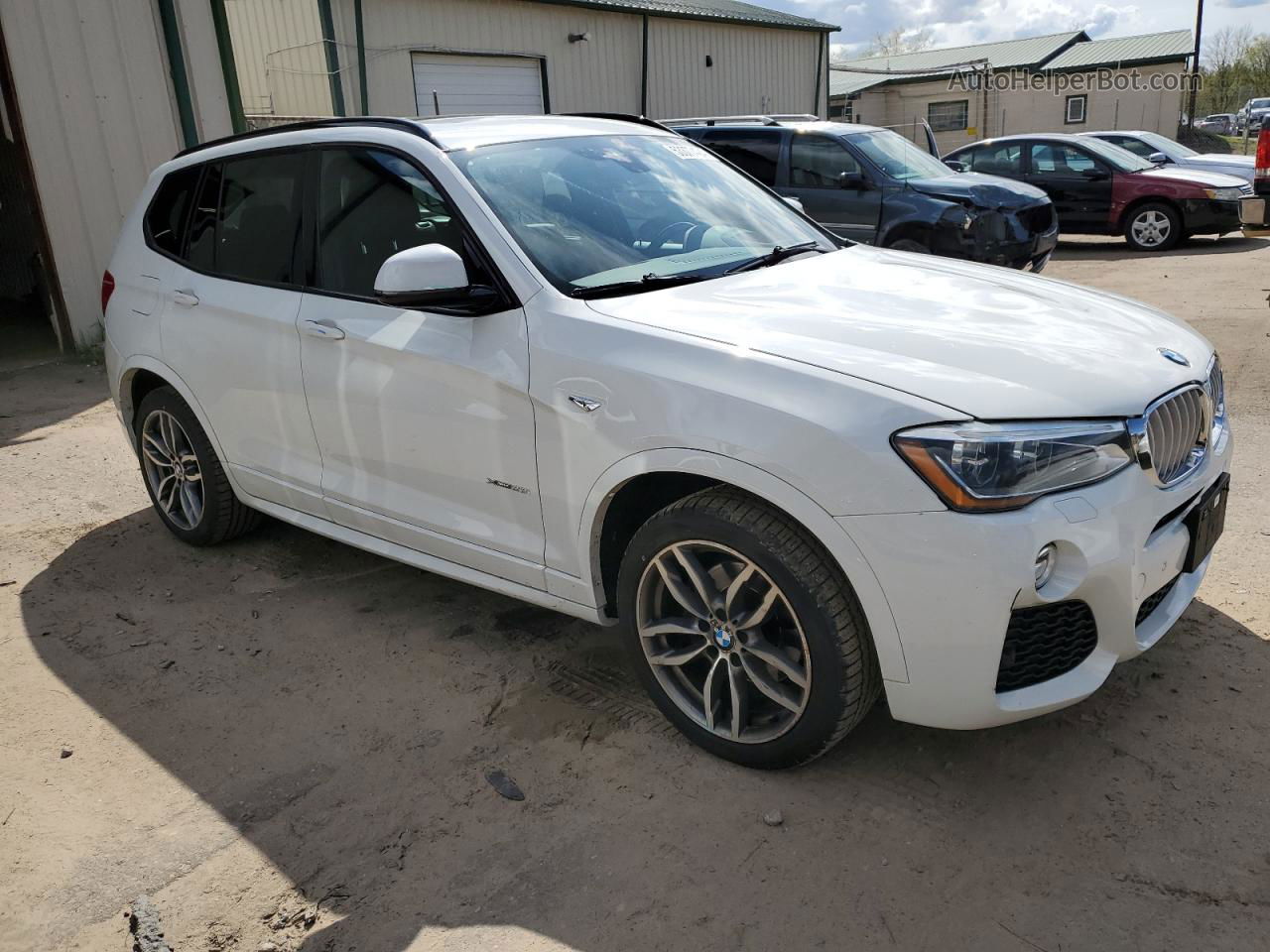 2016 Bmw X3 Xdrive28i White vin: 5UXWX9C51G0D64845