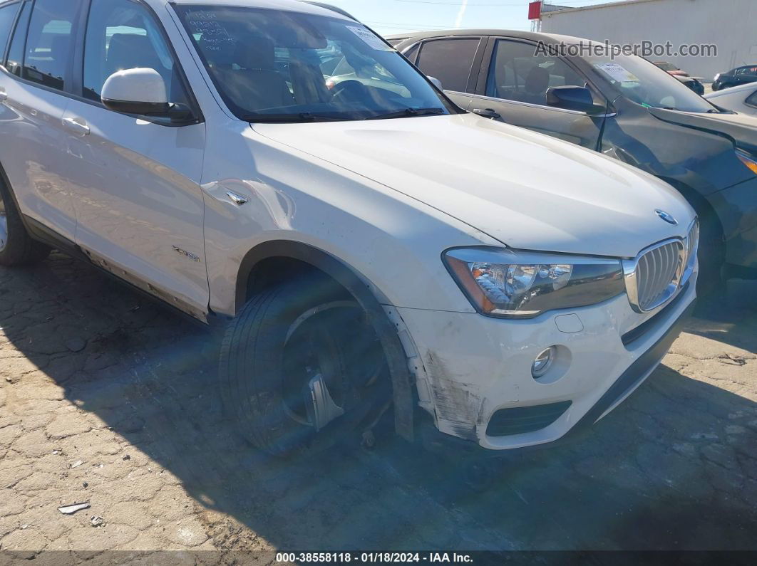 2016 Bmw X3 Xdrive28i White vin: 5UXWX9C51G0D69852