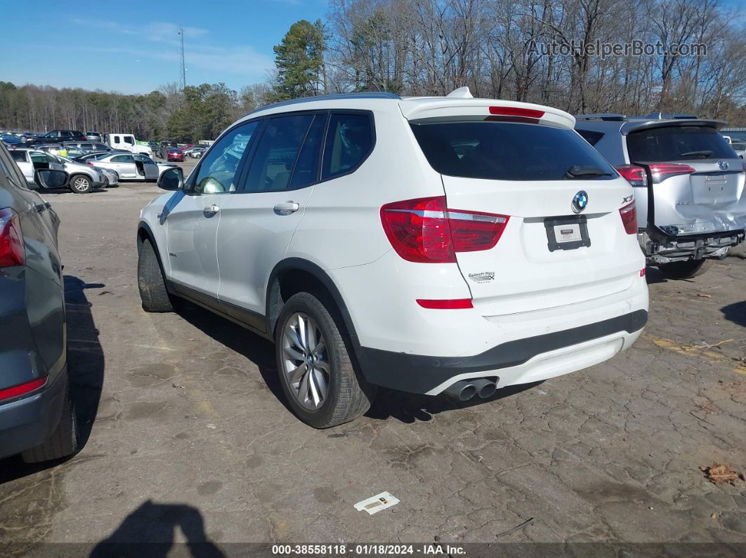 2016 Bmw X3 Xdrive28i White vin: 5UXWX9C51G0D69852