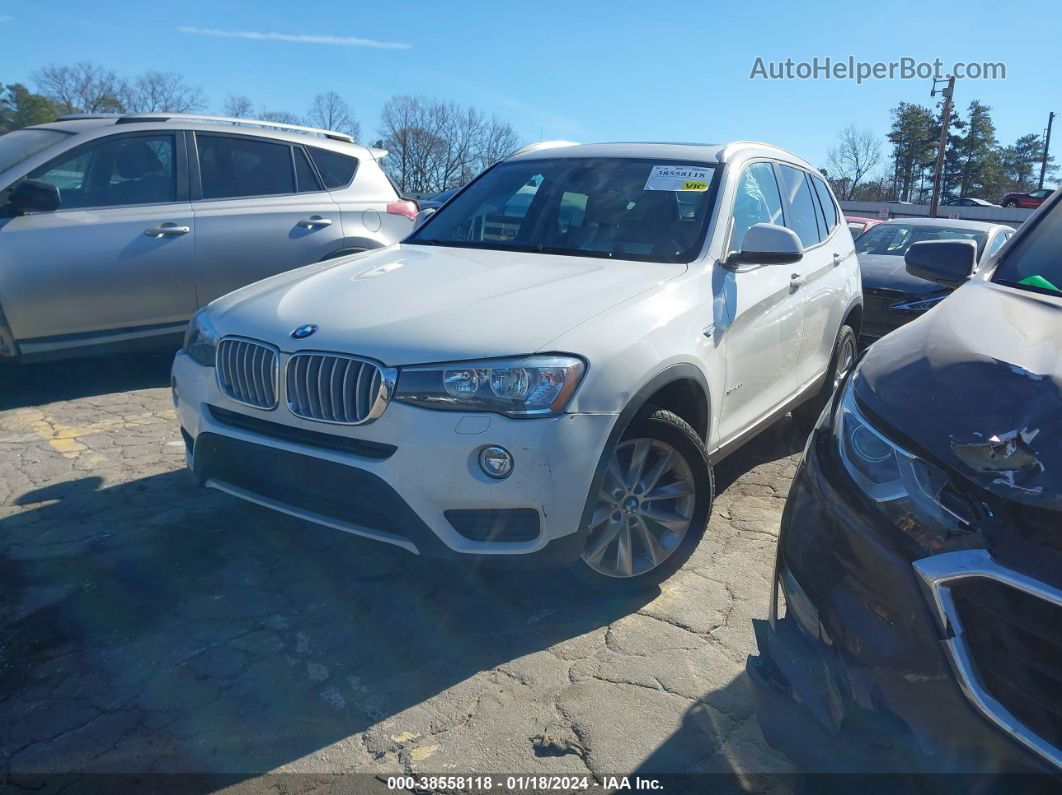 2016 Bmw X3 Xdrive28i White vin: 5UXWX9C51G0D69852