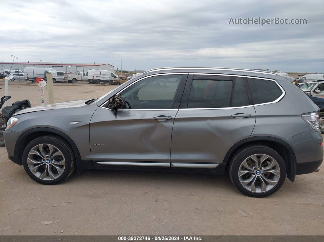 2016 Bmw X3 Xdrive28i Gray vin: 5UXWX9C51G0D71052