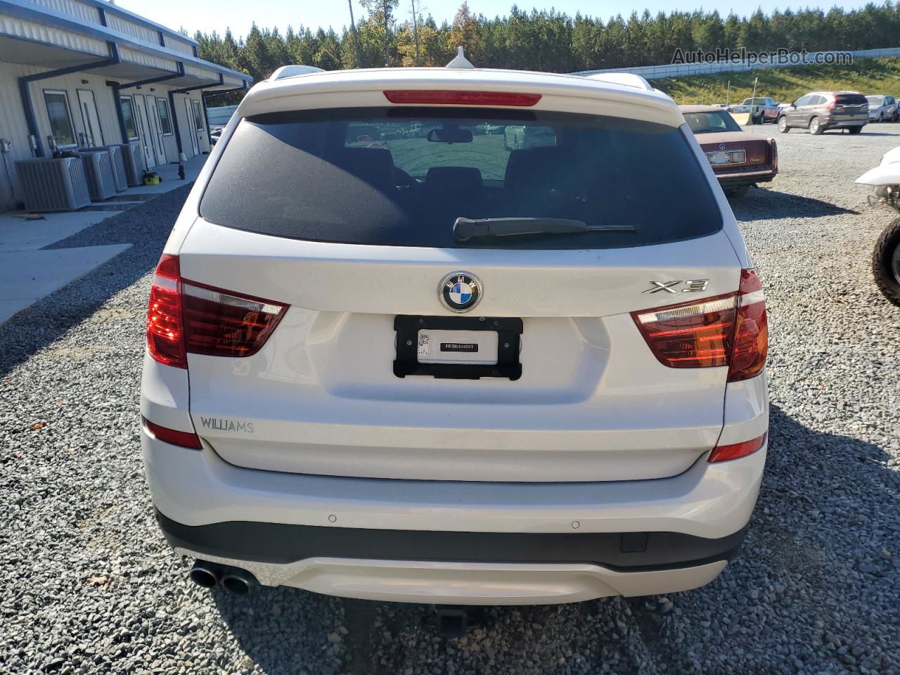 2016 Bmw X3 Xdrive28i White vin: 5UXWX9C51G0D73710