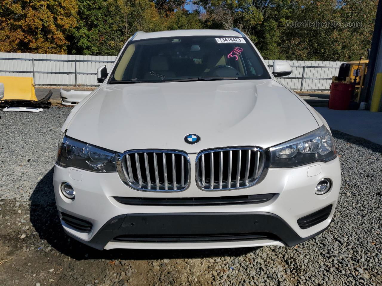 2016 Bmw X3 Xdrive28i White vin: 5UXWX9C51G0D73710