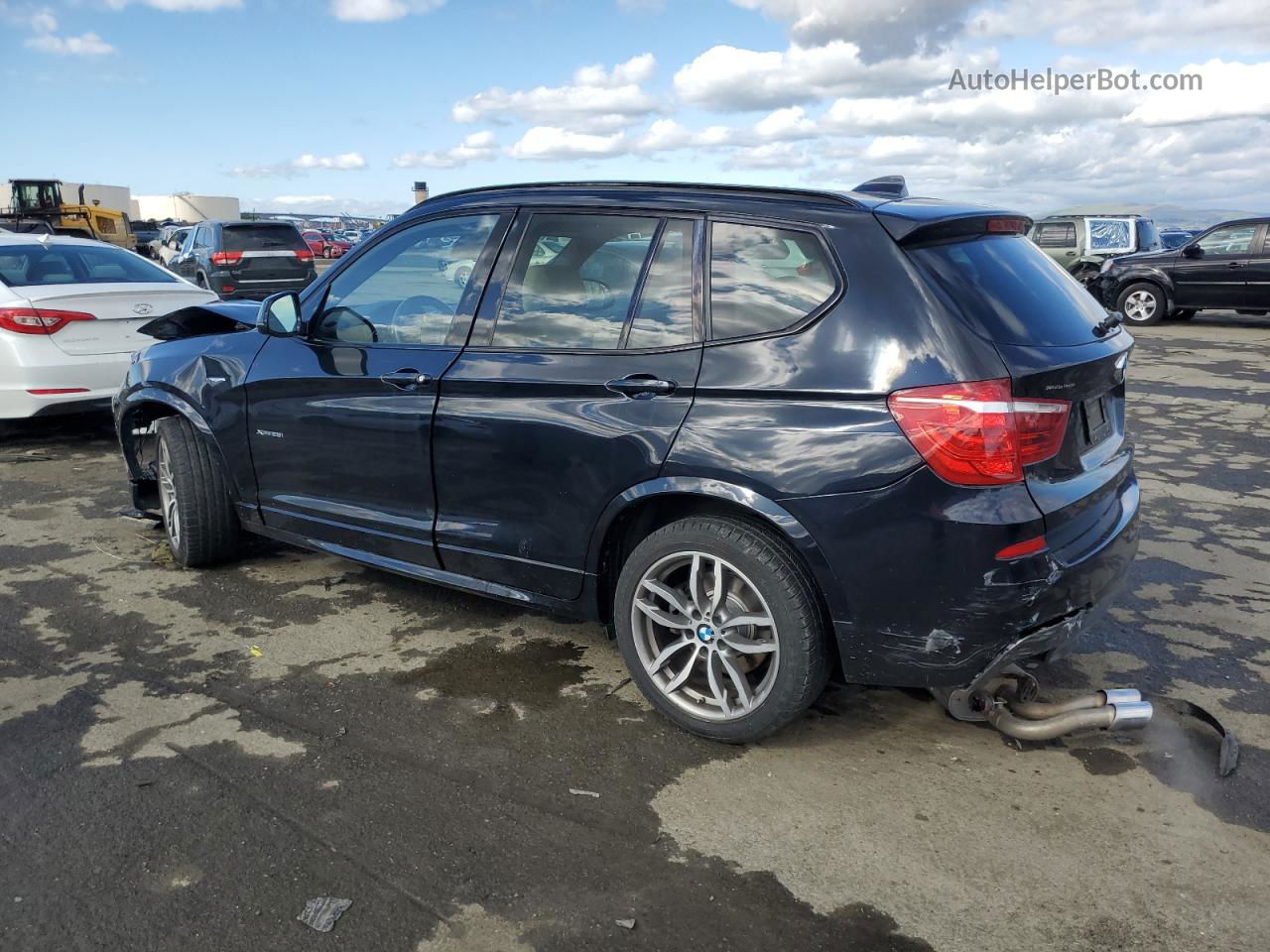 2016 Bmw X3 Xdrive28i Black vin: 5UXWX9C51G0D74713