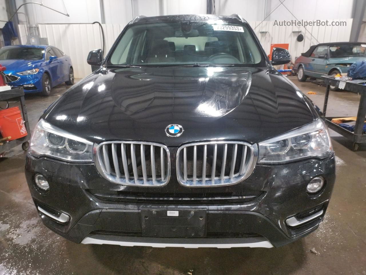 2016 Bmw X3 Xdrive28i Black vin: 5UXWX9C51G0D75277