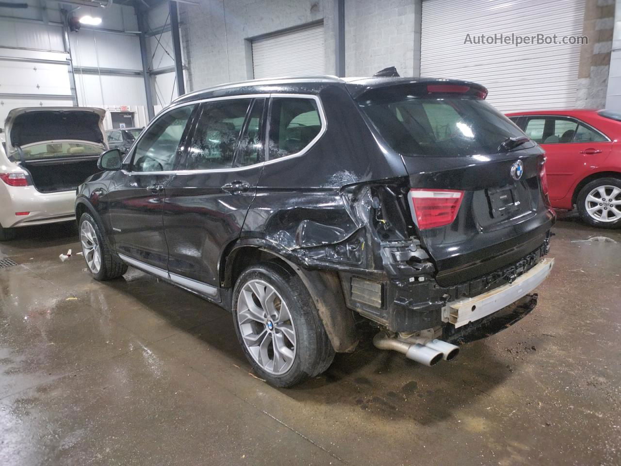 2016 Bmw X3 Xdrive28i Black vin: 5UXWX9C51G0D75277