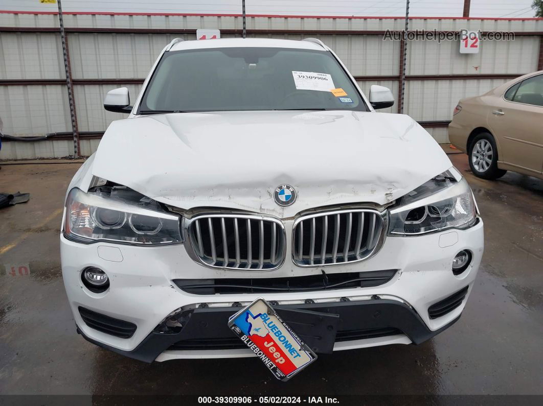 2016 Bmw X3 Xdrive28i White vin: 5UXWX9C51G0D89826