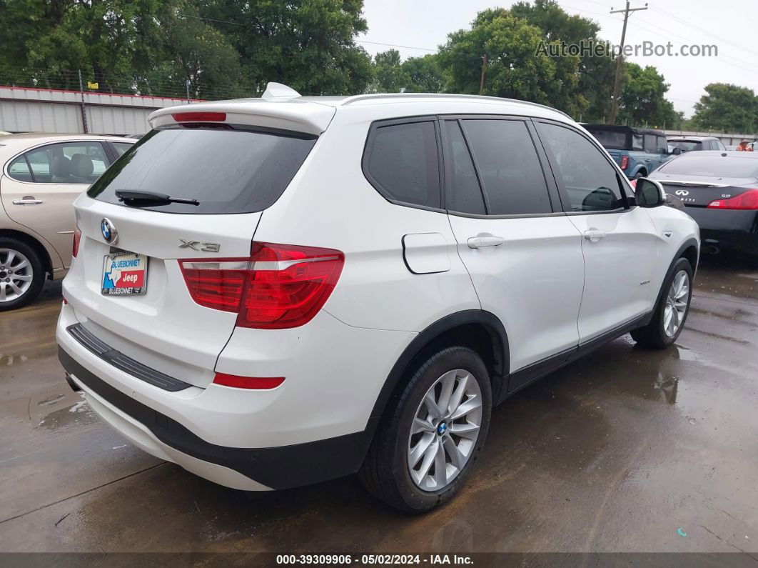 2016 Bmw X3 Xdrive28i White vin: 5UXWX9C51G0D89826