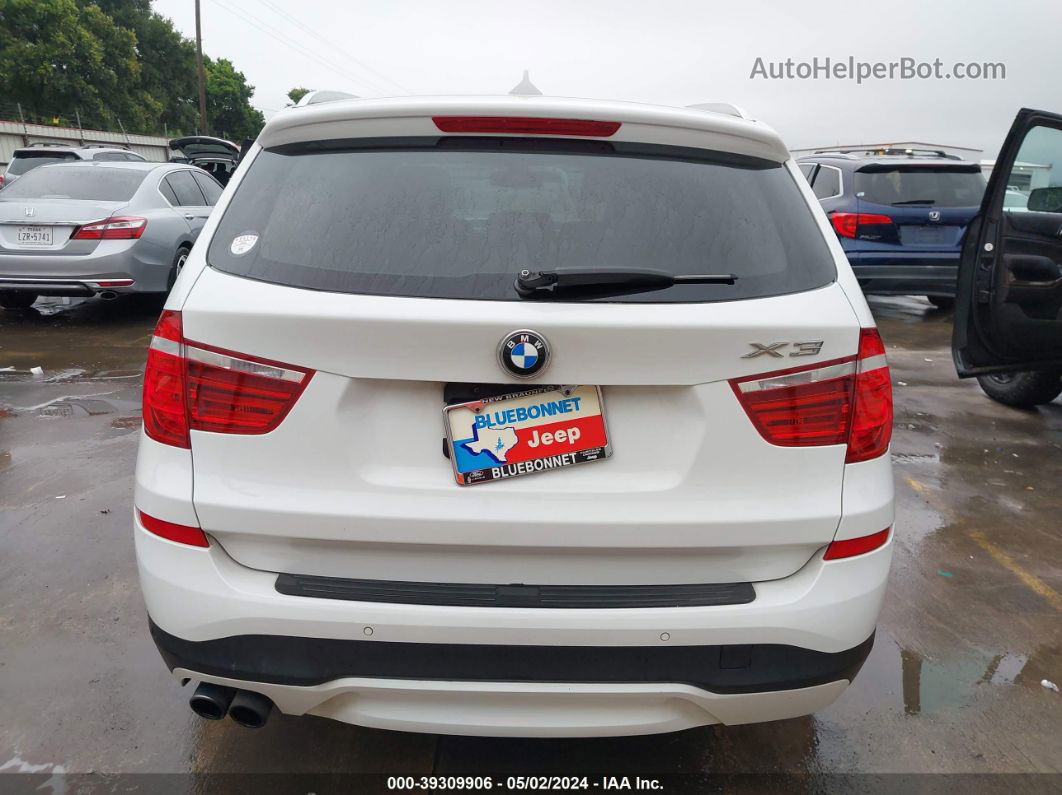 2016 Bmw X3 Xdrive28i White vin: 5UXWX9C51G0D89826