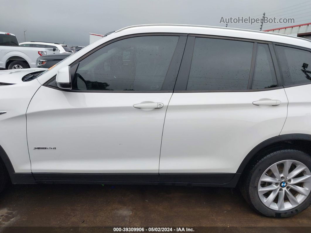 2016 Bmw X3 Xdrive28i White vin: 5UXWX9C51G0D89826