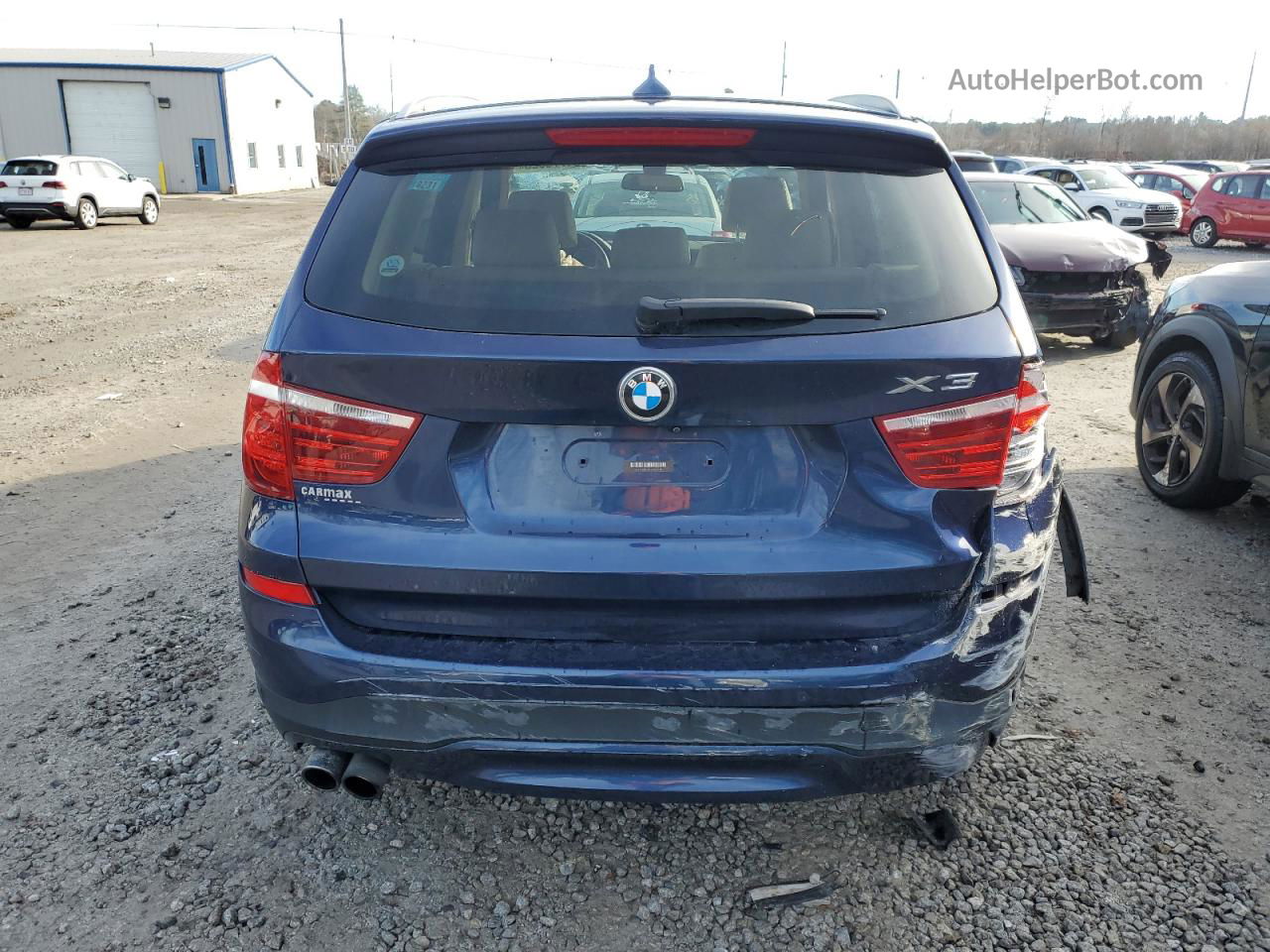 2016 Bmw X3 Xdrive28i Синий vin: 5UXWX9C51G0D94749