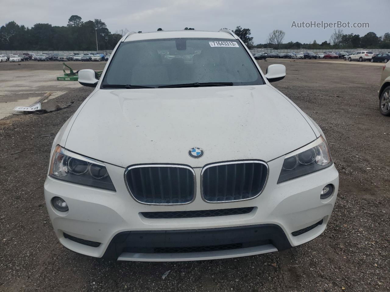 2013 Bmw X3 Xdrive28i White vin: 5UXWX9C52D0A09405