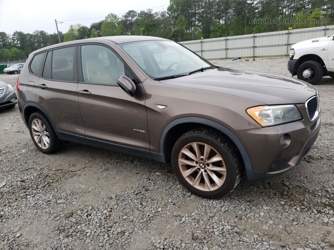 2013 Bmw X3 Xdrive28i Brown vin: 5UXWX9C52D0A12367