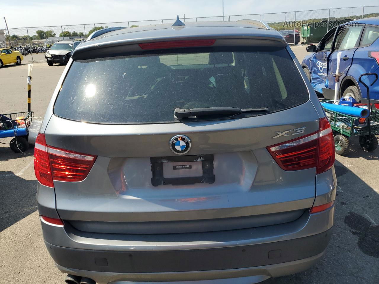 2013 Bmw X3 Xdrive28i Gray vin: 5UXWX9C52D0A12823