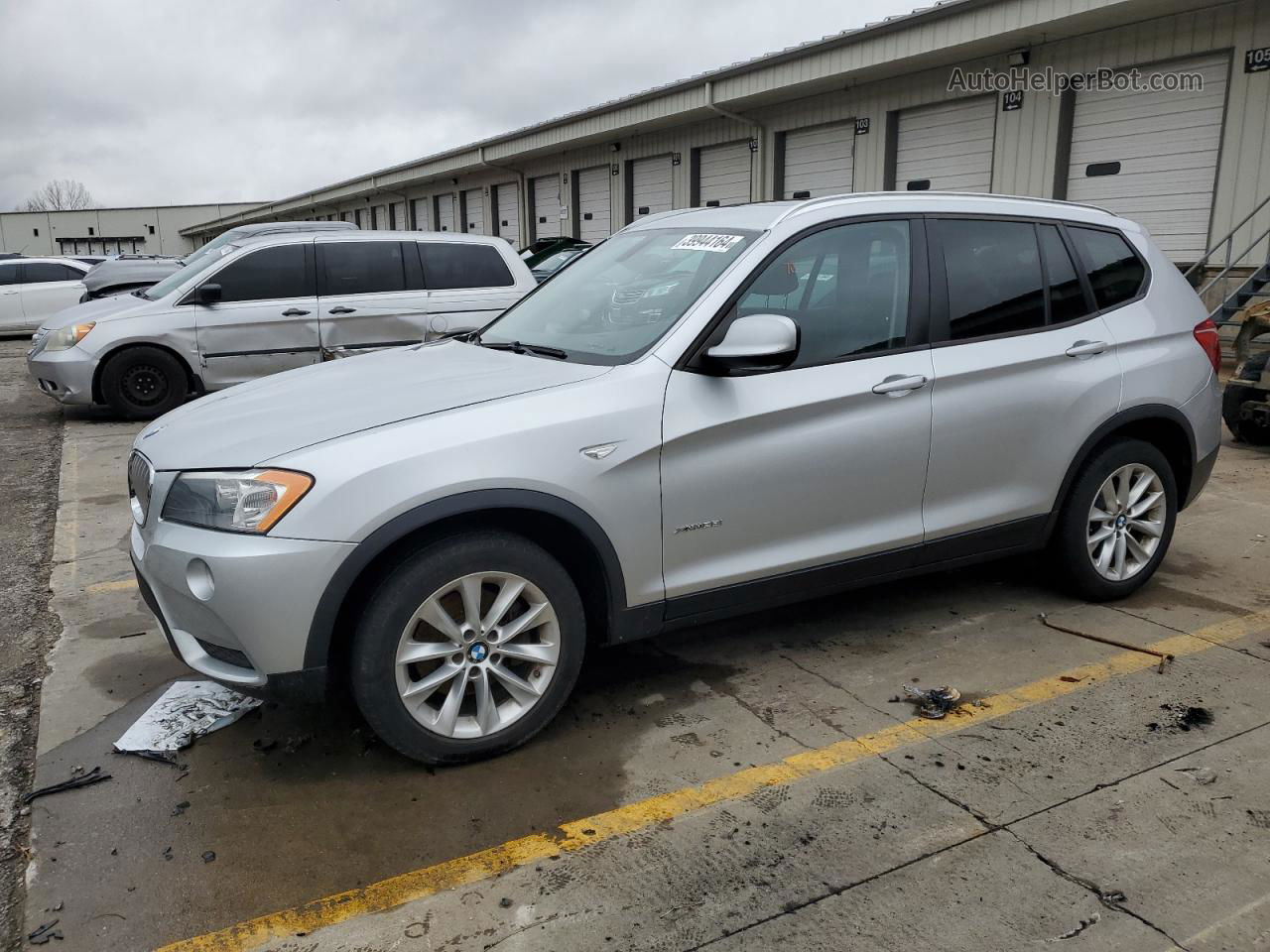 2013 Bmw X3 Xdrive28i Silver vin: 5UXWX9C52D0A18170