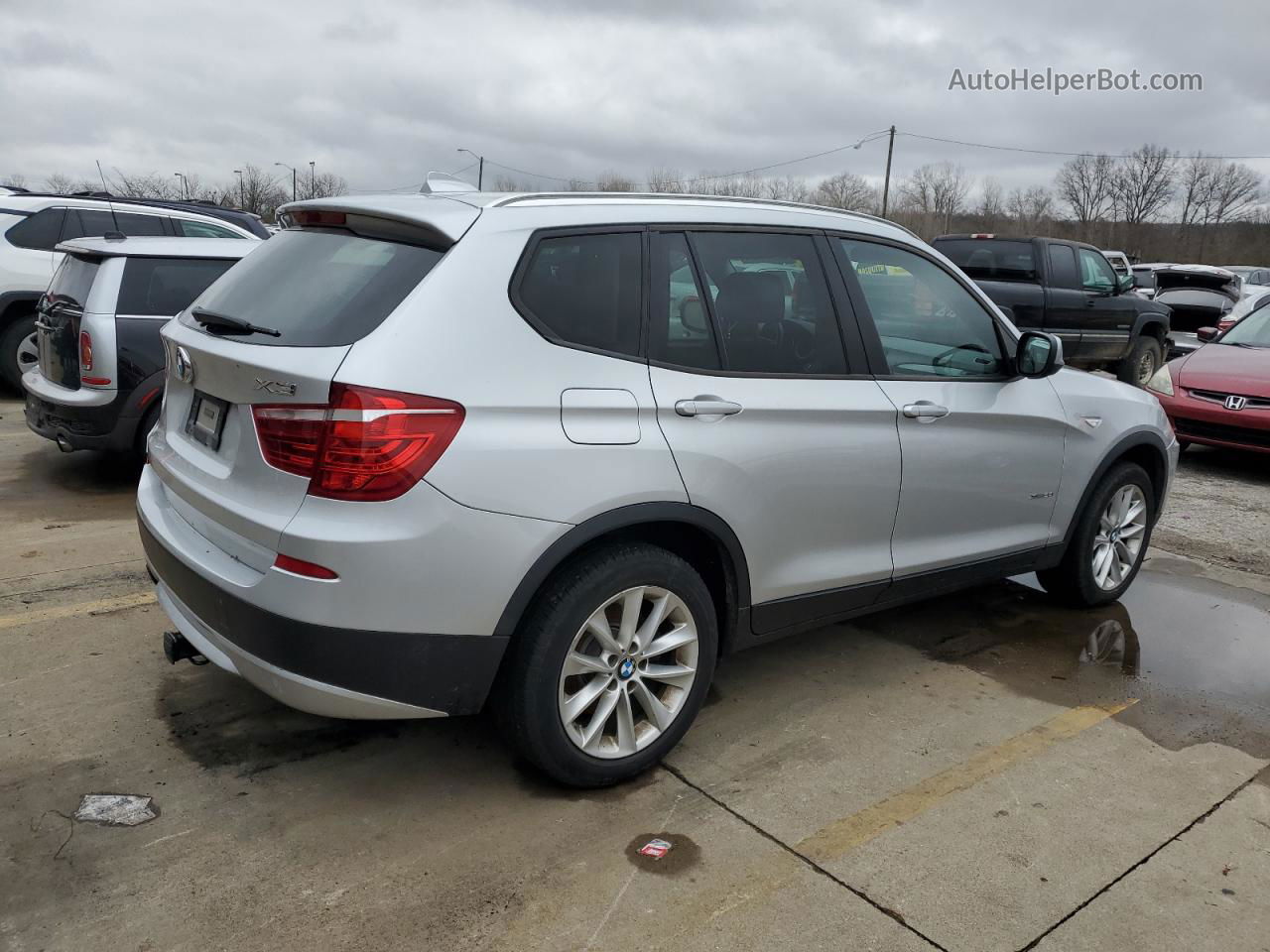 2013 Bmw X3 Xdrive28i Silver vin: 5UXWX9C52D0A18170