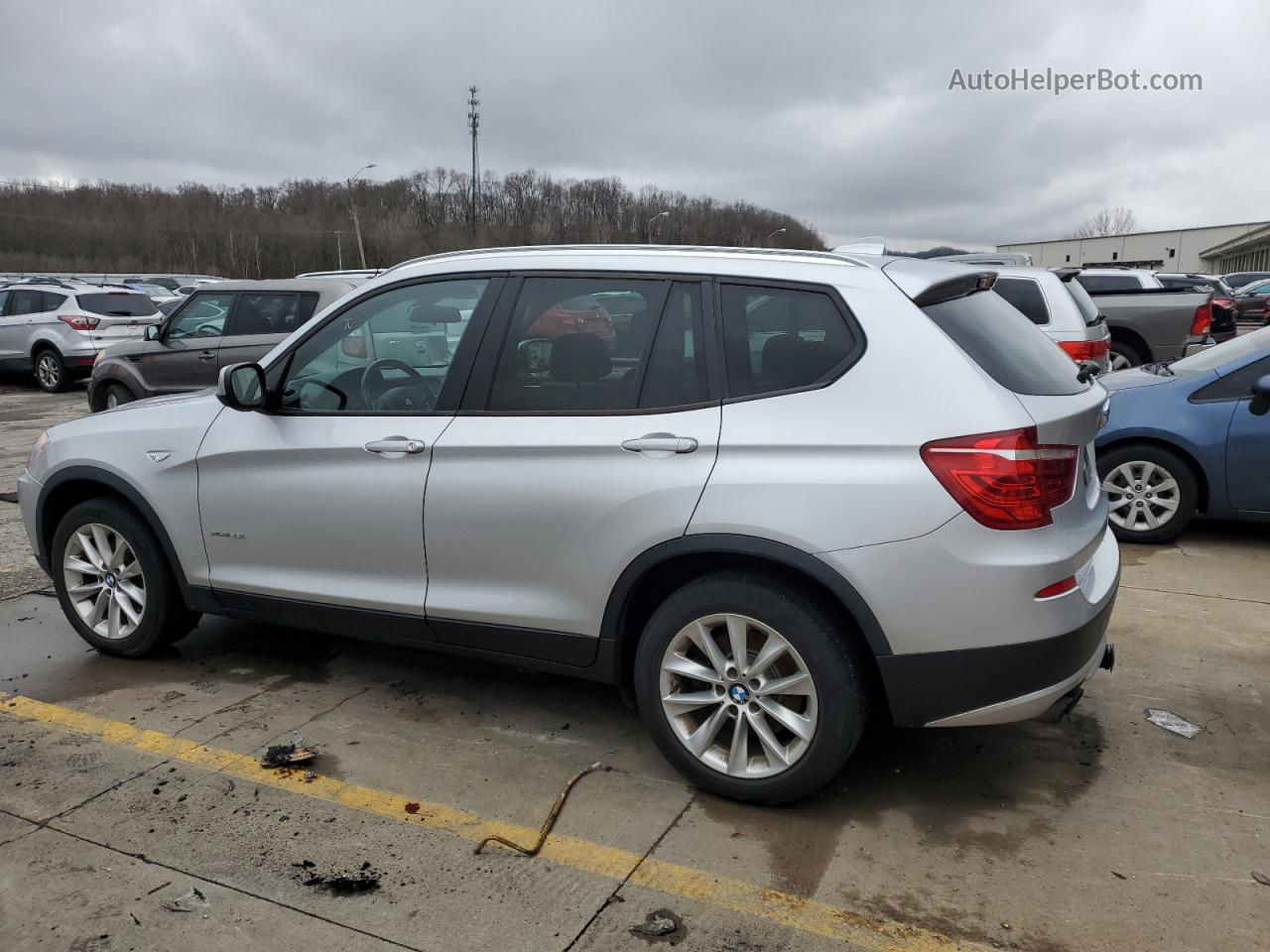 2013 Bmw X3 Xdrive28i Silver vin: 5UXWX9C52D0A18170