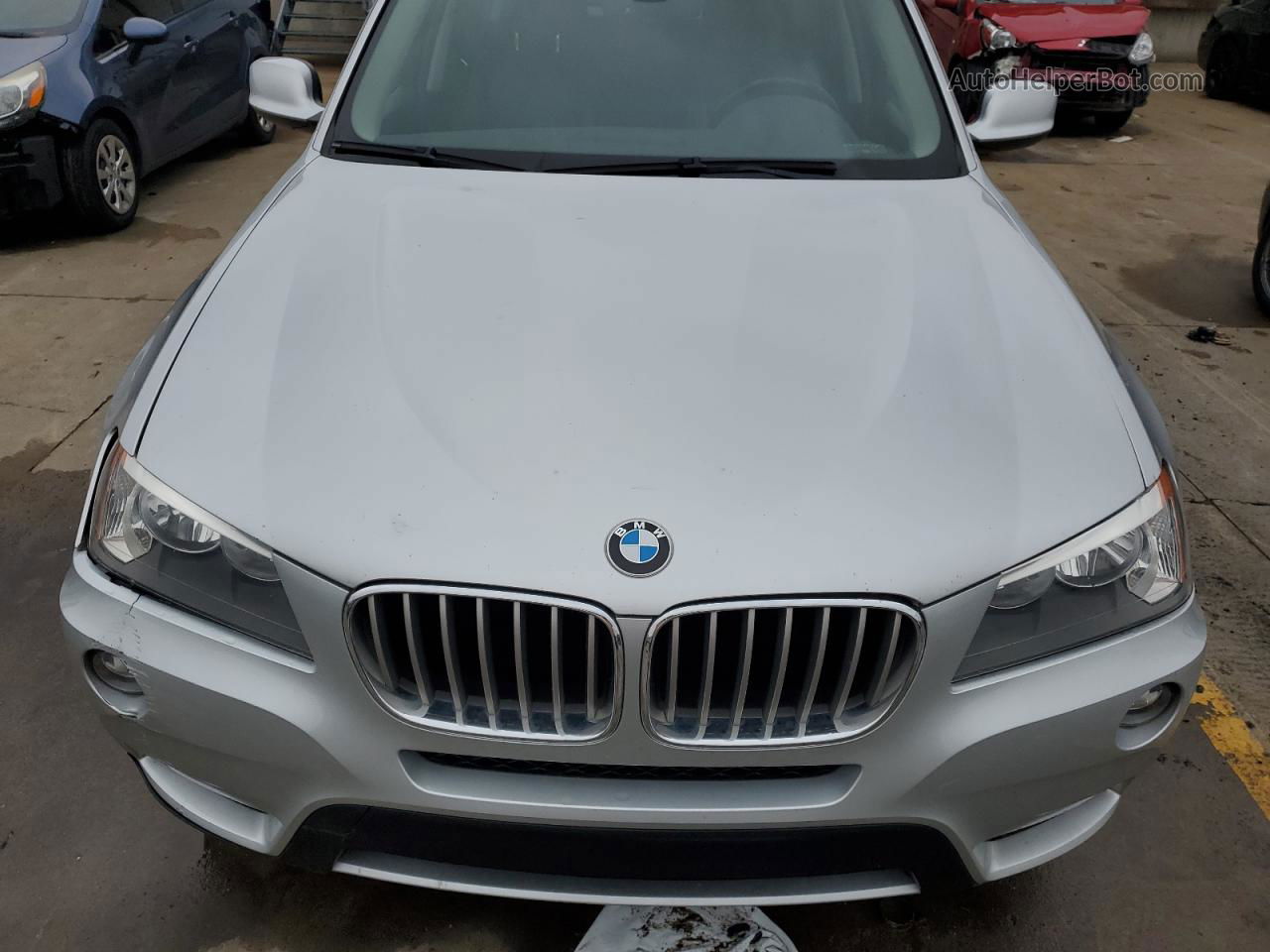 2013 Bmw X3 Xdrive28i Silver vin: 5UXWX9C52D0A18170