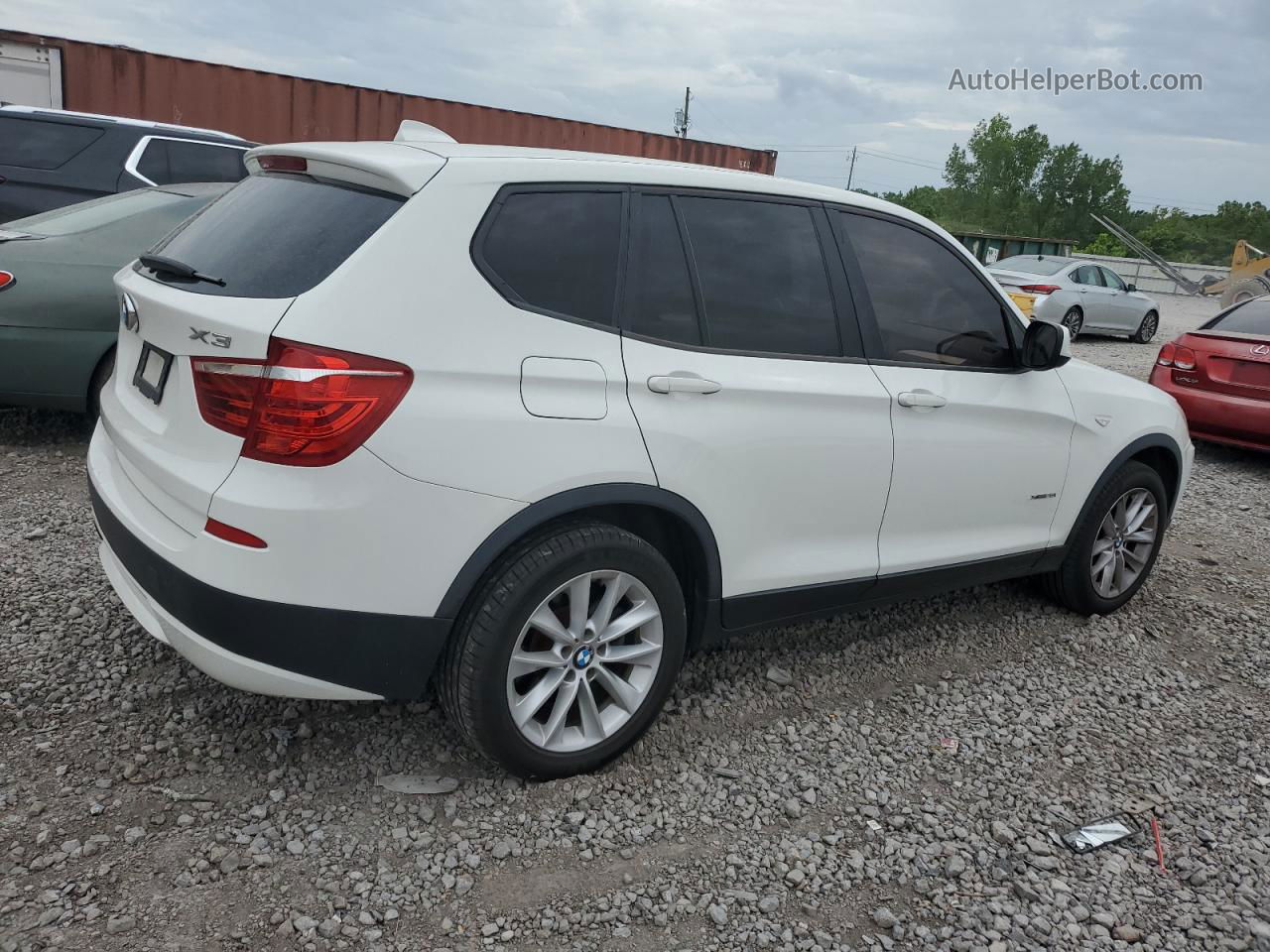 2013 Bmw X3 Xdrive28i White vin: 5UXWX9C52D0A29847