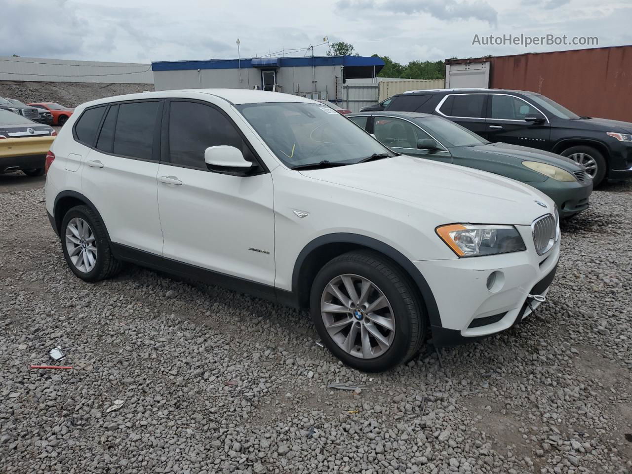 2013 Bmw X3 Xdrive28i White vin: 5UXWX9C52D0A29847