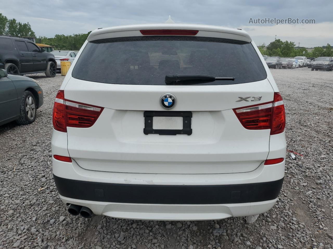 2013 Bmw X3 Xdrive28i White vin: 5UXWX9C52D0A29847