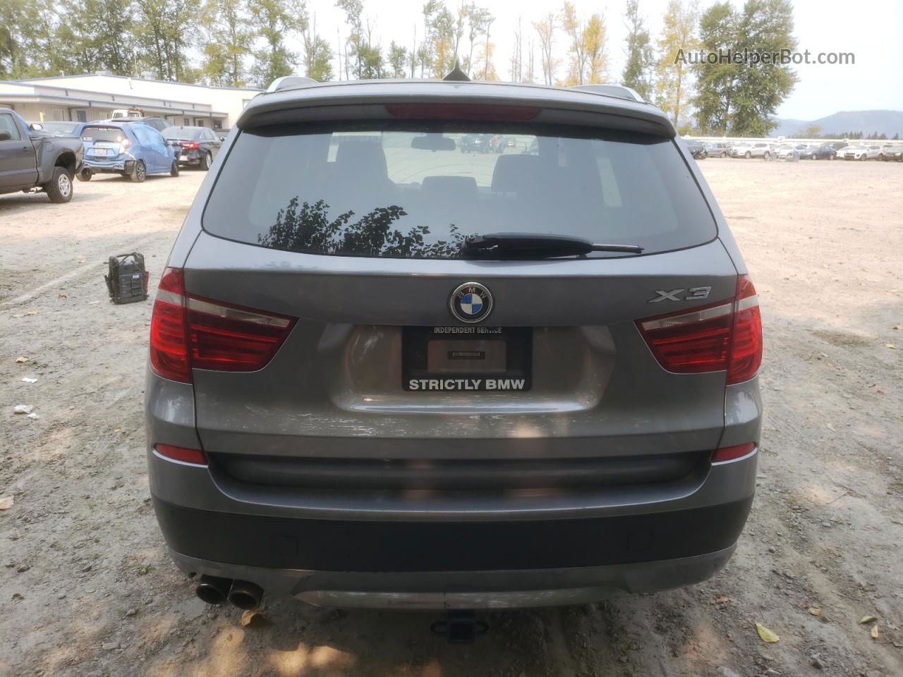 2013 Bmw X3 Xdrive28i Gray vin: 5UXWX9C52D0A31288