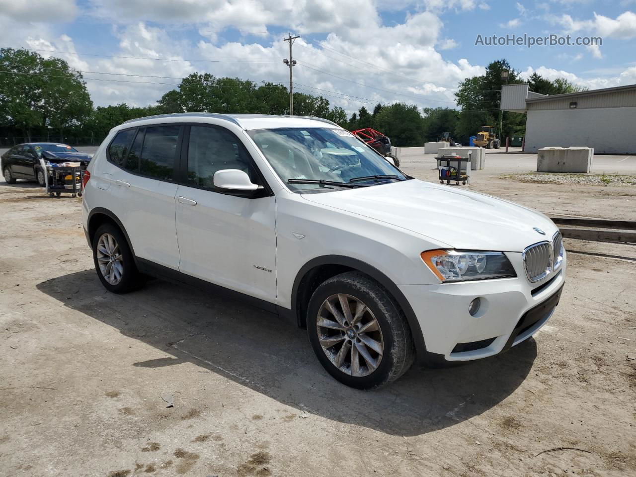 2013 Bmw X3 Xdrive28i White vin: 5UXWX9C52D0D04570